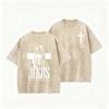 Vintage Washed Double Sided T Shirt Cross Jesus Portrait Letter Print OversizedChristianFaith StreetwearShortSleeveTeeAsian Size