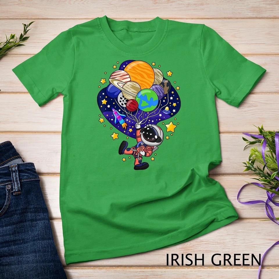Outer Space Astronaut Spaceman Astronomy Earth Mars Planets Unisex T-shirt 5 L