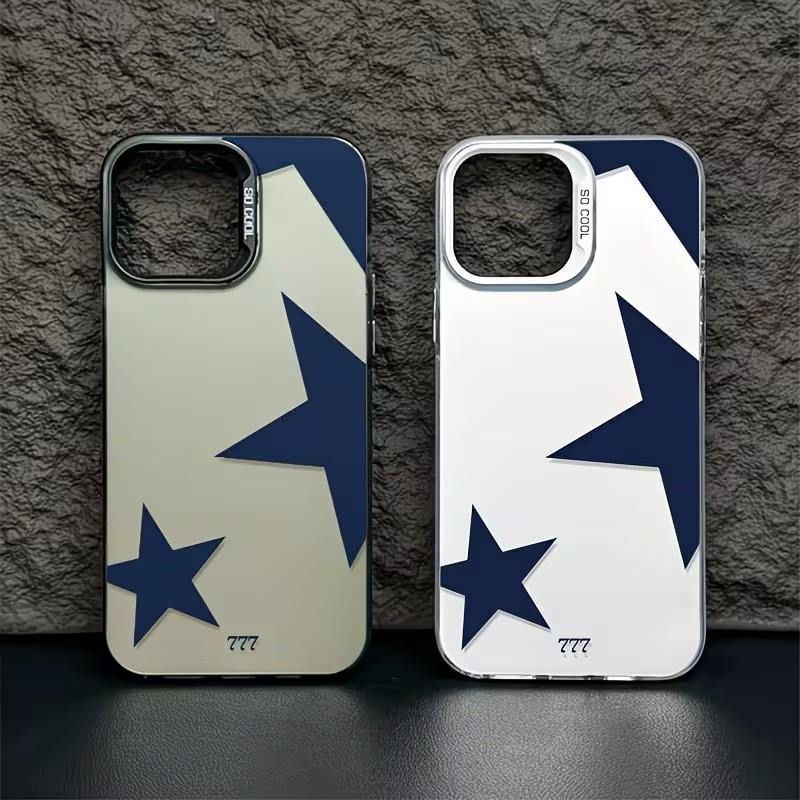 Blue Phone Case for Xiaomi Redmi Note 7 8 9 9S 10 11 12 13 14 15 Pro Plus 4G 5G Anti Fall Matte Back Cover Pentagram 777