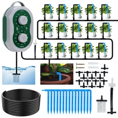Automatic Plant Care Drip Irrigation Kit 15 Potted Plants Self Watering Timer Indoor Outdoor Garden Balcony Greenhouse