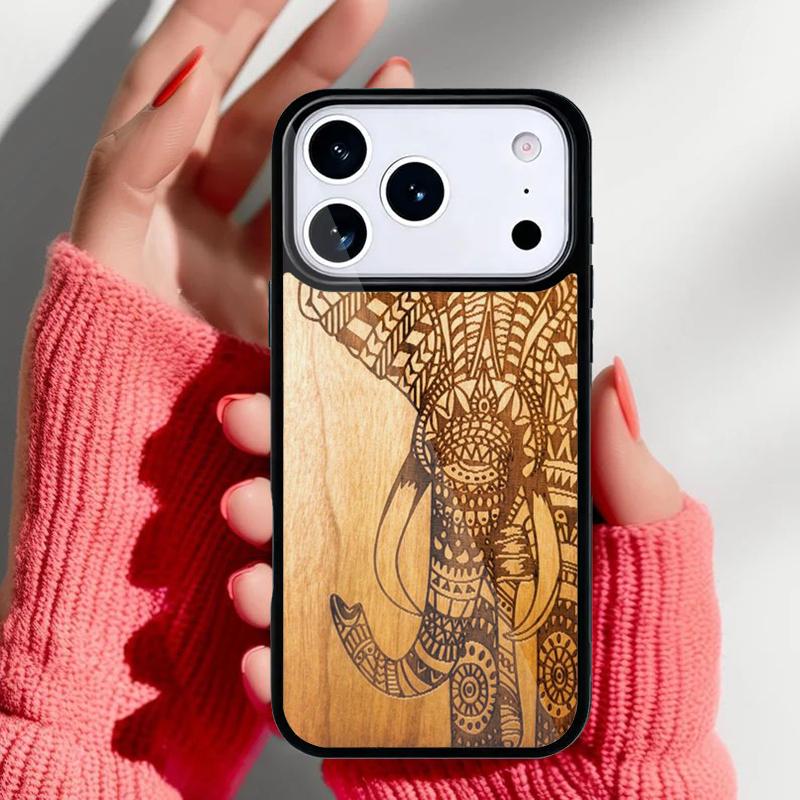 Natural Bamboo Wood pattern Phone Case for iPhone 17 Air 16e 15 14 13 Pro Max Back Cover for 12 11 Pro Coque