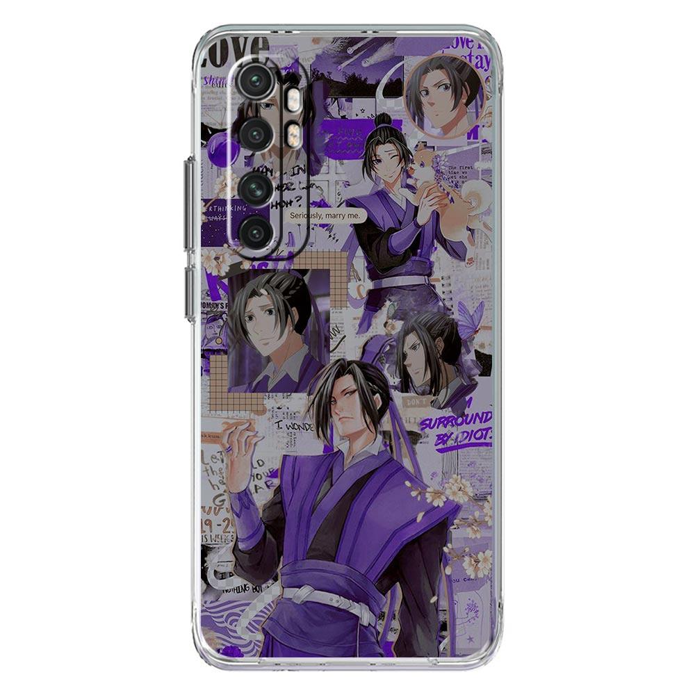 MDZS Anime Mo Dao Zu Shi Phone Case For Xiaomi Mi 12T 10 12 Lite 11 Ultra 11X 11T Pro 11i Poco X4 X3 NFC F3 M3 M4 5G Clear Cover