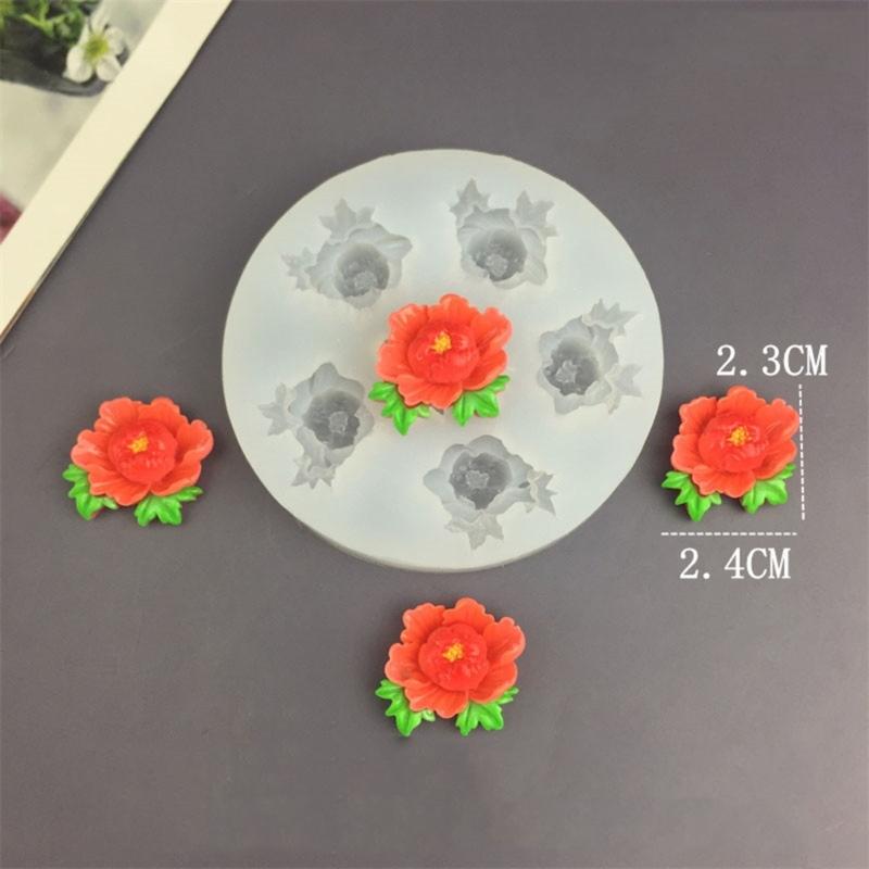 Reusable Silicone Flower Shaped Mold For Resin Clay Jewelry Tools Sturdy Flexible Easy Clean Design