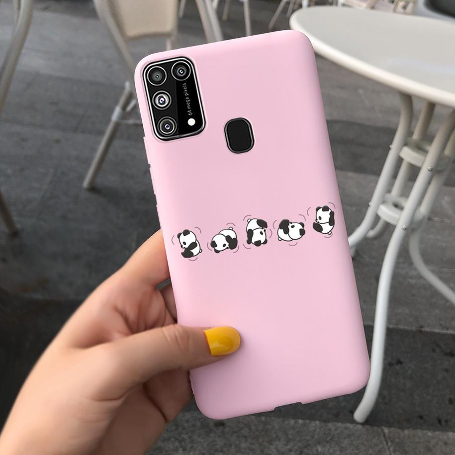Silikonový kryt Pro Samsung M31 M 31 Obal Čerstvá květina Pírko Nárazuvzdorný kryt telefonu Pro Samsung Galaxy M31s M31 s M315 M317 Etui