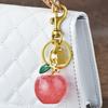 Fruit Keychain Bag Fashionable Apple Pendant Key Ring Unique Accessory