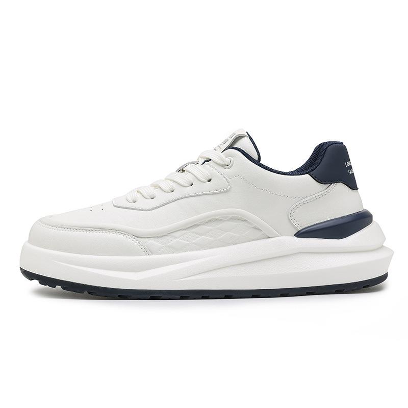 Men's Shoes Spring and Autumn New High-end Men's Sports and Leisure Versatile Thick-soled Heightening Non-slip Small White Board Shoes