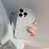 Gentle blue floral case suitable for Apple 16 Pro Max, 17 glitter, iPhone 15 transparent, 1312 elegant