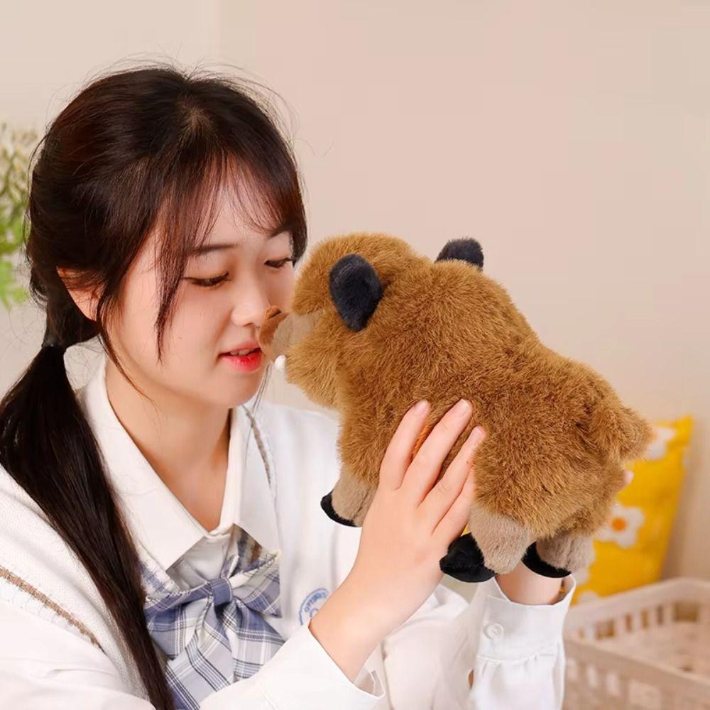 Soft Pillows Mountain Pig Doll Stuffed Animals Eurasian Wild Boar Doll  Babys Toys