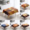 Burning Flame Tablecloth Outdoor Camping  Anti-Stain Waterproof Rectangular  Kitchen Dining Table Home Decor