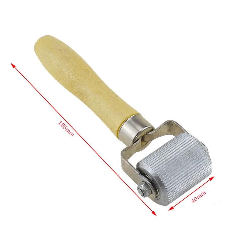 Car Tire Repair Tool Roller Auto Patch Roller Motorcycle Wheel Repair With Wooden Handle Tire Repairing Tools For Automotive