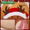 Festive Snowman & Elk Christmas Toilet Seat Cover Set - 2-Piece Bathroom Decor