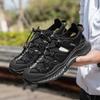 Mens Leather Beach Sandals Quick Dry Water Shoes Non Slip Summer Outdoor Walking Flip Flop Cool Casual Sandalias Man Beach Flats
