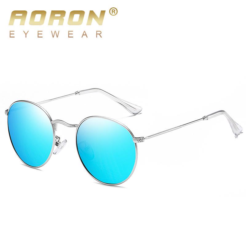 Unisex Retro Fashion Polarized Metal Sunglasses - Colorful Anti-UV 3447 Frame