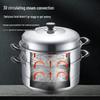 SUPOR 34cm 3-Layer 304 Stainless Steel Steamer Pot