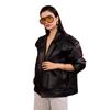 2025 Cross-border European and American Women's Clothing Amazon Lapel Jacket Leather Jacket Trendy Fashion Pocket Jacket Slim Pants