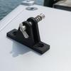 Top Deck Hinge Mounting Bracket with Pin Nylon Rear Mount for Canopy, Marine