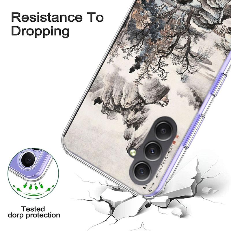 Chinese Style ink Painting Art Phone Case for Samsung A17 A37 A57 A07 A16 A26 A36 A56 A06 A02S A12 A22 A32 A52S A04S A14 A24 A34