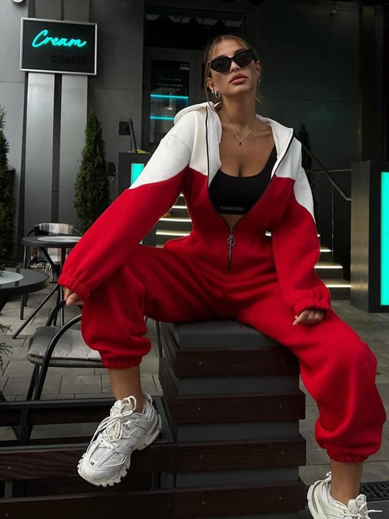Women's Jumpsuit Casual Contrast Color Jumpsuit