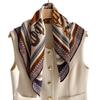 Italian Old Qian Style! Mulberry Silk Wool Scarf for Women Winter Autumn High-End Small Square Shawl