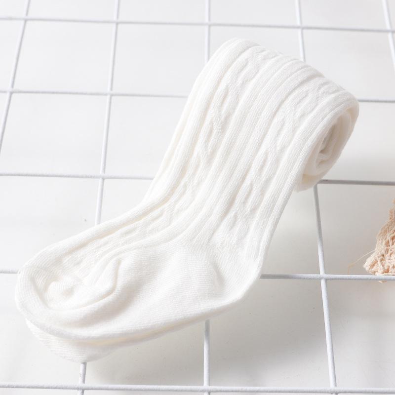 

Тонкие детские колготки с кабельным узором для весны и осени - Цельные, Белые XL / 8-12 years (Height 135-150CM) белый