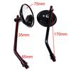 Motorcycle Rearview Mirror Universal Convex Rear View Mirrors Support 360 Degrees  Rotation for M10