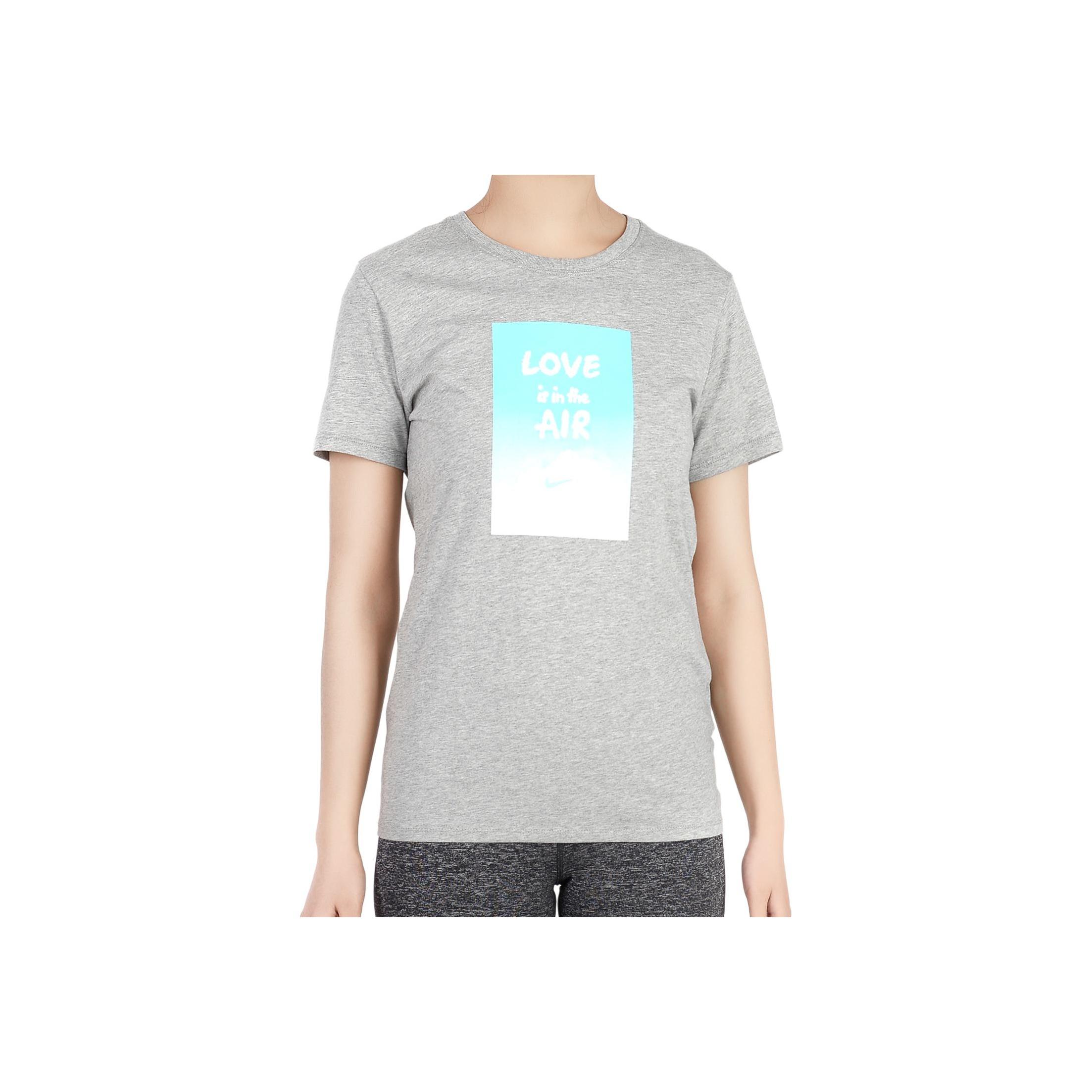 Nike Дышащая модная футболка с круглым вырезом и коротким рукавом женская AQ4149-063 L