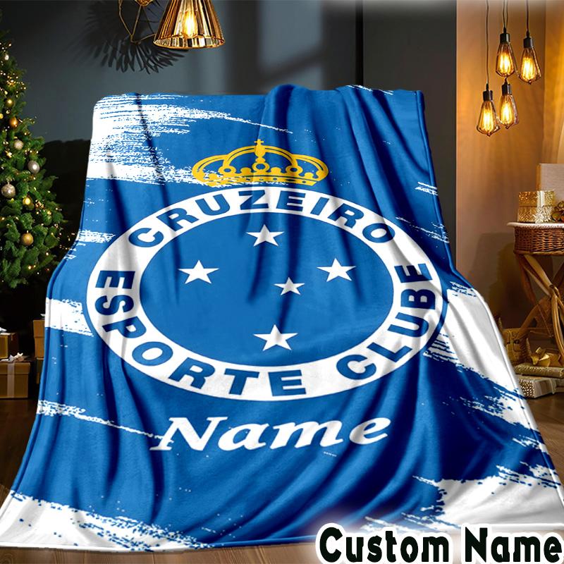 Custom Name Cruzeiro Power Throws Blanket Flannel Blankets for Couch Bed Gifts for Men Women Picnic blanket Christmas fan gifts