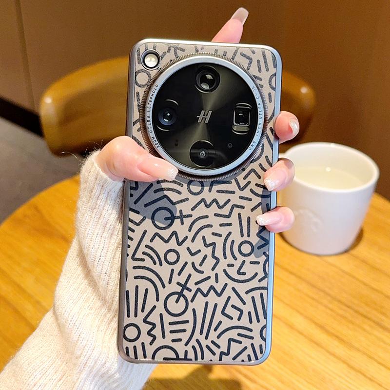 

For OPPO Find X8 X8s X8s Plus X8 Pro X8 Ultra Plating Graffiti Color-Blocked Large Hole Anti-Drop Phone Case For Find X8