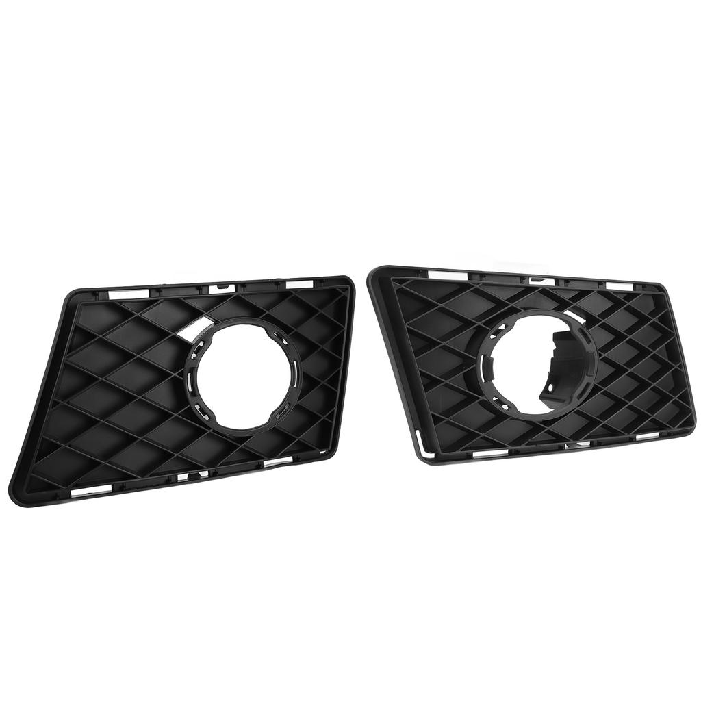 2pcs Fog Lamp Grille Cover Rugged Stylish Replacement For Benz GLK‑Class X204 Standard Pre‑Facelift 2008 To 2012