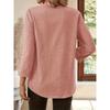 Casual V Neck Large Size Loose Women Blouse Fashion Elegant Tops Pocket Short Sleeve Simple Office Shirts Spring Solid Color Cothing