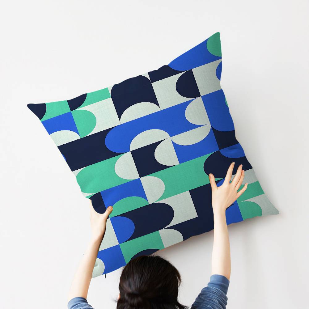 Abstract B-Bauhaus Geometry Cushion Cover Car Throw Pillow Case For Sofa Car Christmas Gift 40X40Cm 45X45Cm
