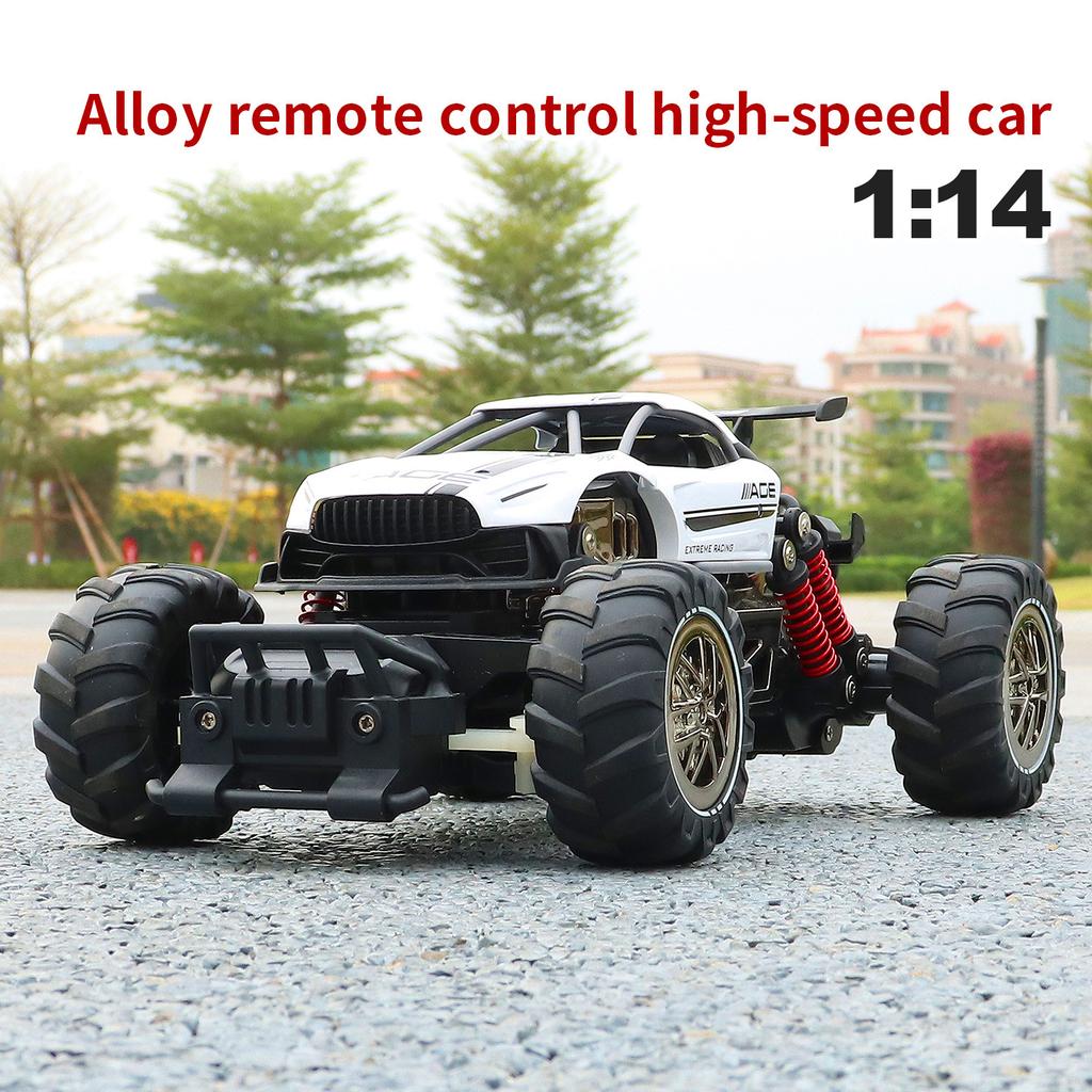 Rc Remote Control Car Alloy High-Speed Car Big Foot Four-Wheel Drive Off-Road Vehicle Mountain Climbing Car Children'S Toy Car