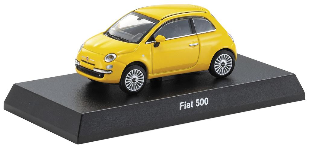 Kyosho KYOSHO MINI CAR BOOK Fiat 500 Yellow & No.12 1/64 (Finished Model)