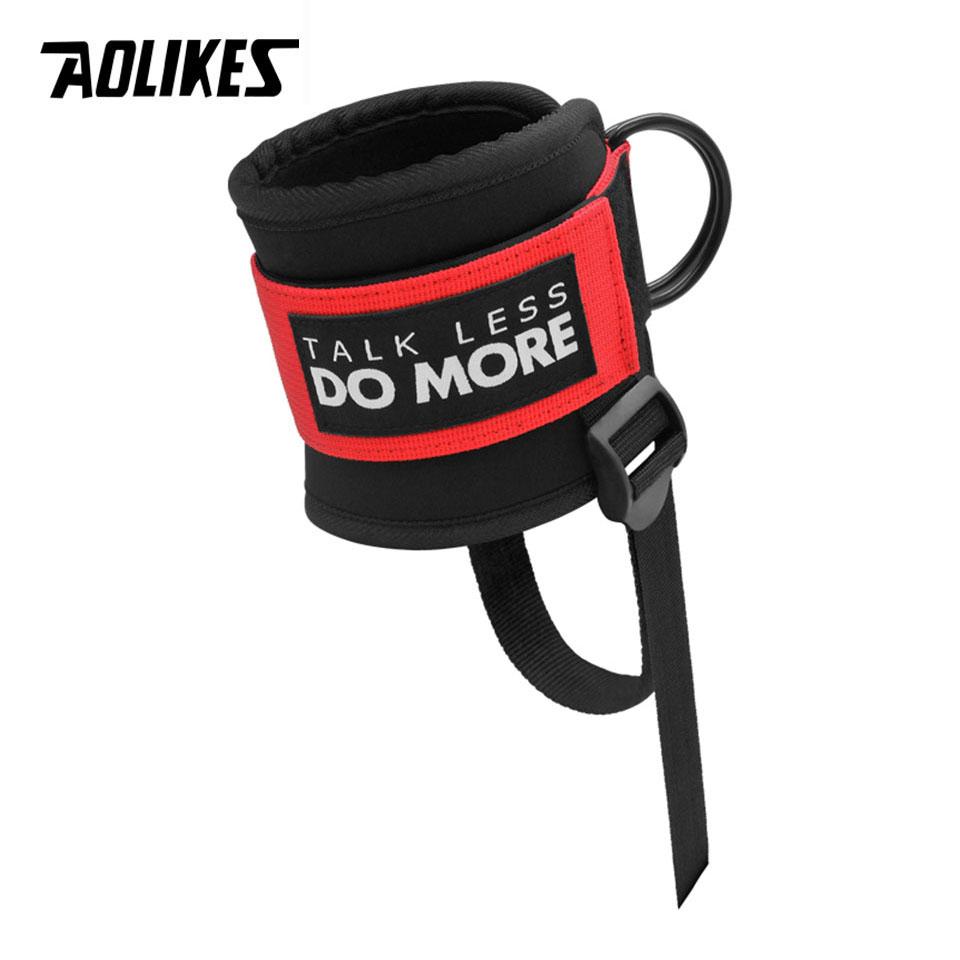 

Aolikes 1Pcs Adjustable Ankle Straps For Cable Machines Weight Lifting Fitness Ankle Cuffs Booty Building Workout Trainer Gym