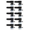10Pcs Car Water Pipe Connector ID12-ID6-90 Degree L Type Fuel Pipe Quick Connector Fuel Pipe Connector