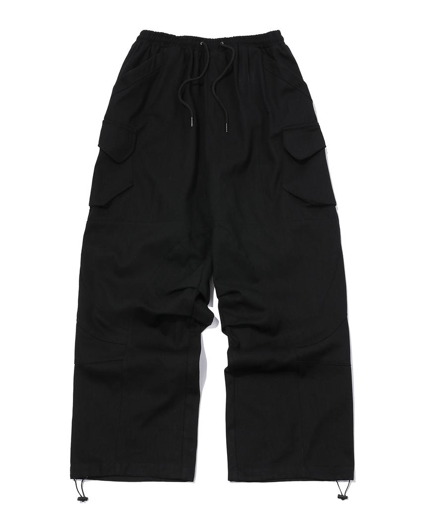CPGN STUDIO Assassin Wide 3D Cargo Pants Black