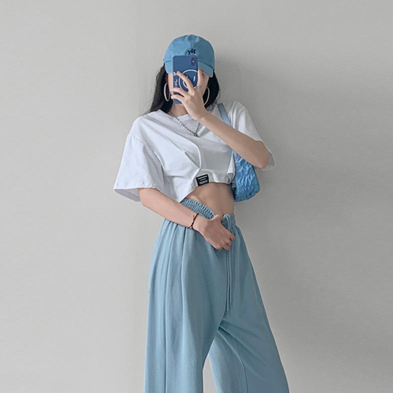 Neues Sommer-Kurzarm-T-Shirt für Damen Locker und schlank Kurzes Oberteil für Damen