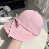 Wide Brim Bucket Hat Lace-up Fisherman Cap Casual Duck Tongue Cap  Women Girls Wear
