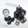 Adjustable Fuel Pressure Regulator Kit 3-70PSI With AN8 Feed Port And AN6 Return Port (Black)
