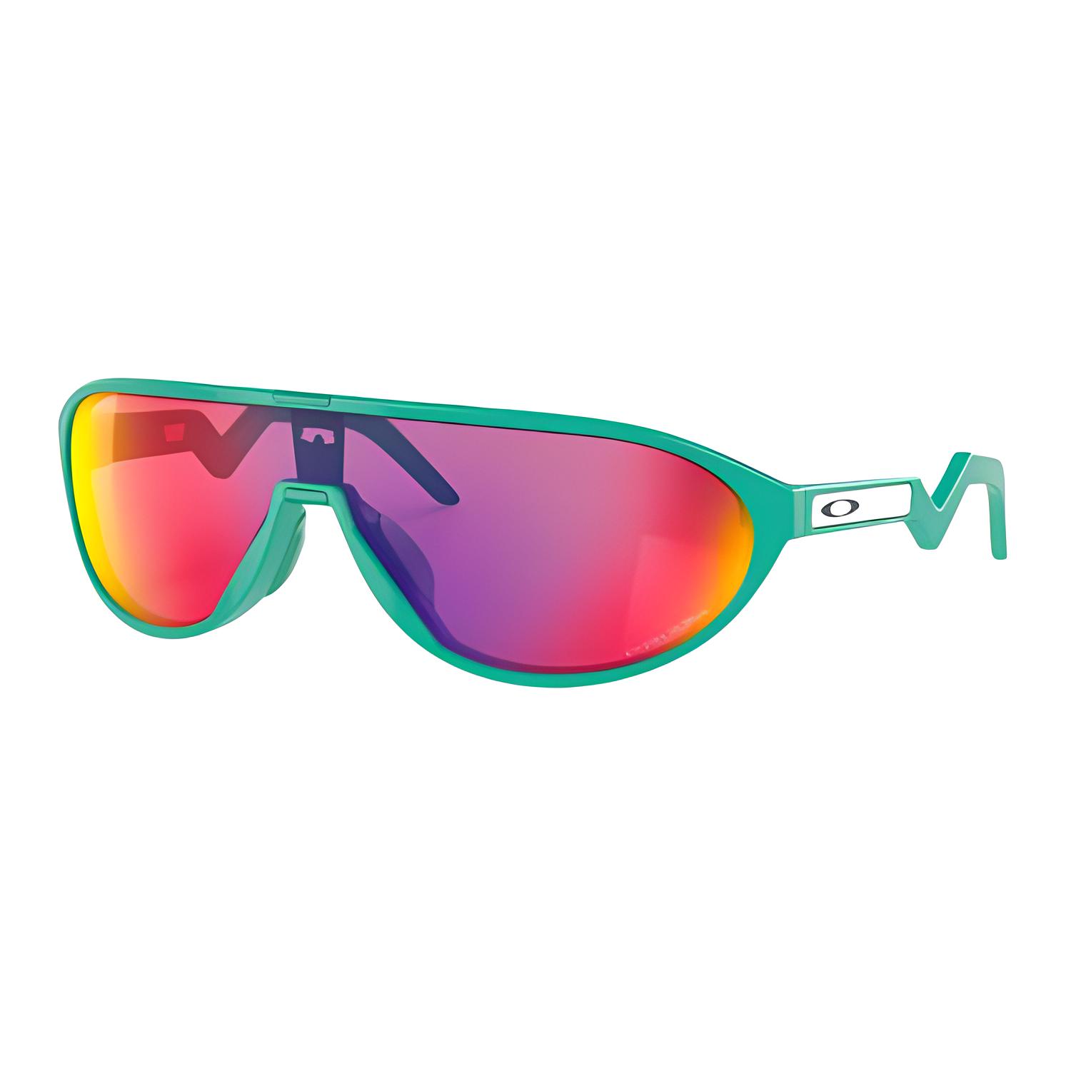 Дизайн с логотипом Oakley Пластиковые овальные солнцезащитные очки Унисекс-очки Зеленые OO9467A-0233 F,Green