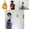Trendiger Kinderrucksack 2024 Neuer Koreanischer Stil Buchstaben Design Niedliche Cartoon Tasche
