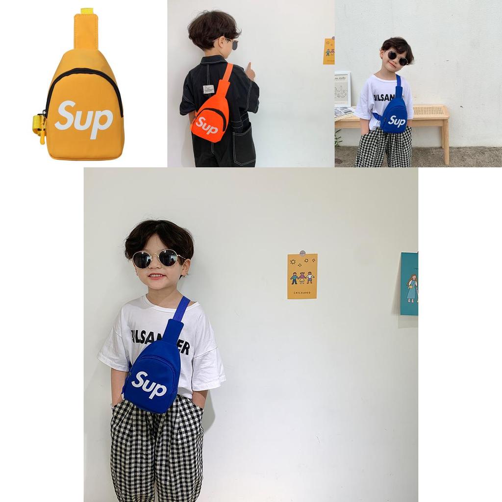 Trendiger Kinderrucksack 2024 Neuer Koreanischer Stil Buchstaben Design Niedliche Cartoon Tasche
