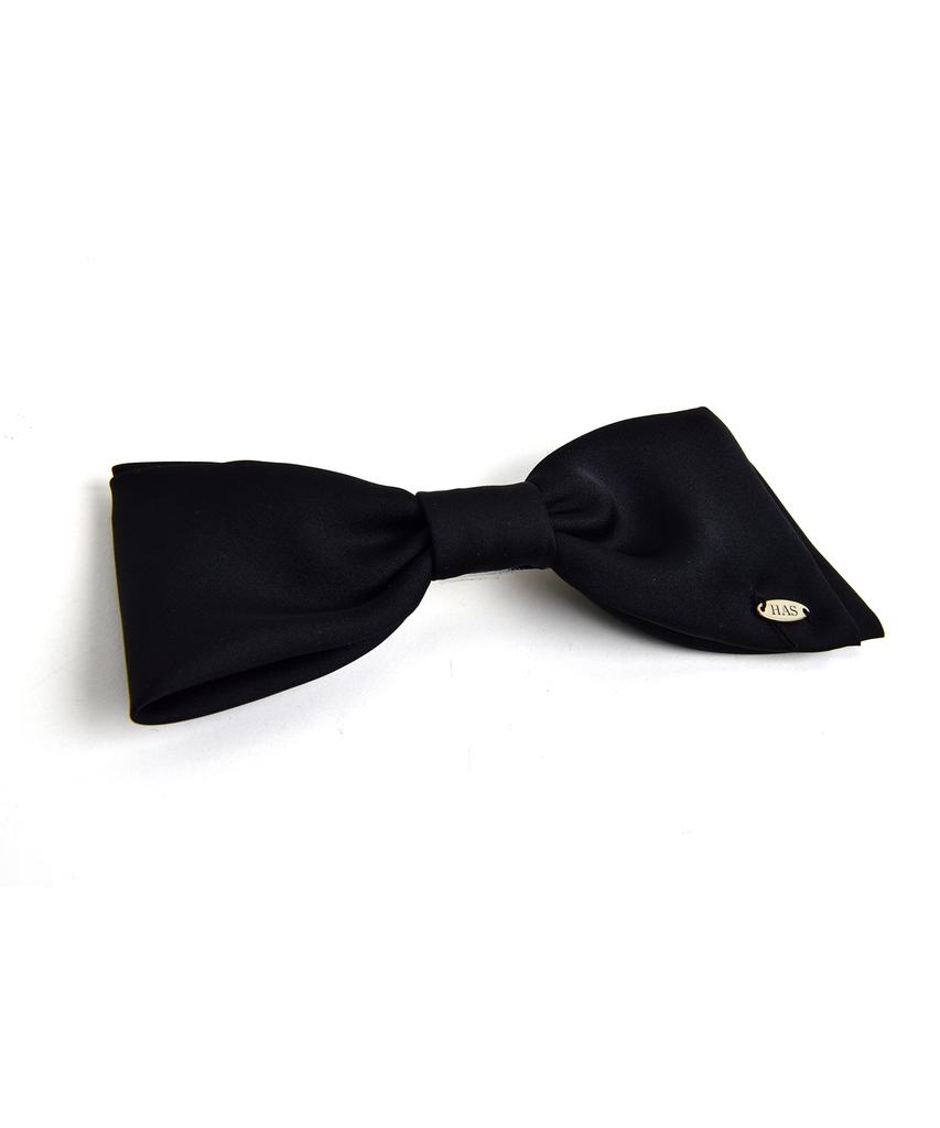 Has Hty012 Basic Black Ribbon Hair Pin