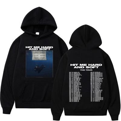 Hit Me Hard and Soft Tour 2024 Mikiny Pánské Dámské Módní Hip Hop S Kapucí Ležérní Volné S Dlouhým Rukávem Pulovr Streetwear