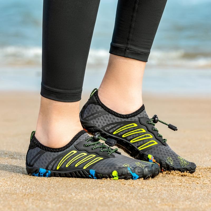 Quick Dry Barefoot Shoes Men Women Fashion Purple Women's Aqua Shoes Unisex Beach Five Fingers Wading Shoes Men's Water Sneakers