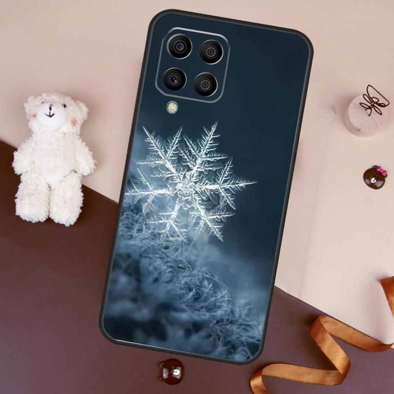 Christmas Snowflakes Case For Samsung Galaxy M06 M53 M13 M31 M11 M35 M55 M15 M56 M36 M16 M12 M32 M52 M14 M34 M54
