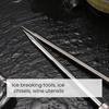Ice Picks Stainless Steel Ice Cone with Wooden Handle Manual Ice Modeler Ice Crusher Tool for Ice Sculptures Mixing And Chiseling