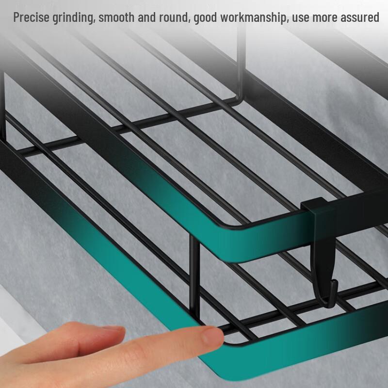 Bohrloses Wandmontiertes Küchen-Gewürzregal Set