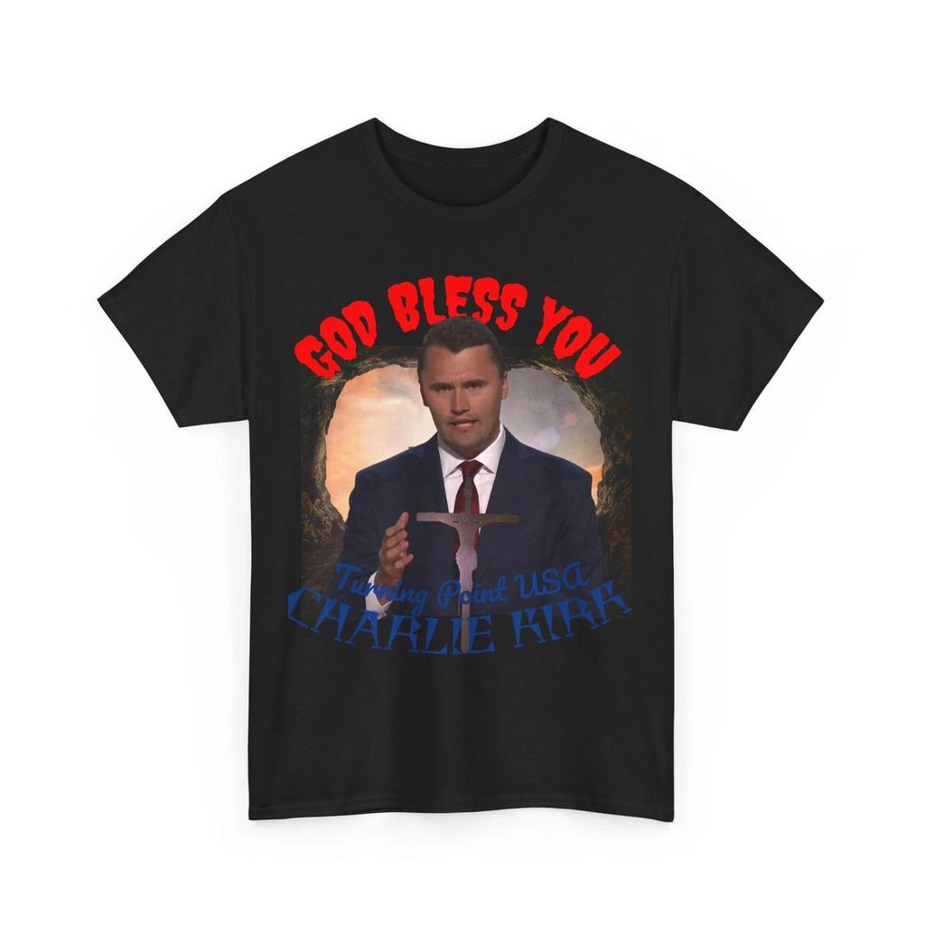 Charlie Kirk Turning Point USA RIP T-Shirt Patriotic