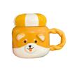 Cute Cartoon Puppy Mug With Lid High Value Ceramic Water Cup Girl Heart Office Coffee Cup Souvenir